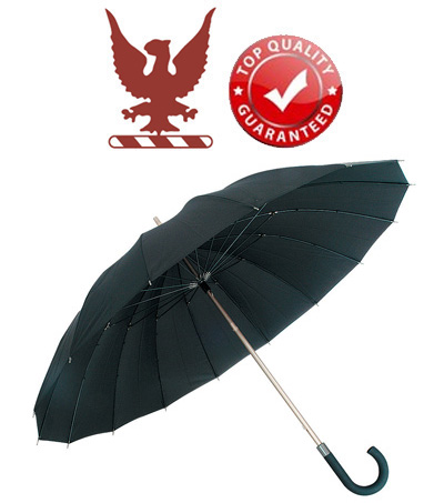 Smart Black Umbrella with a Soft Grip Handle